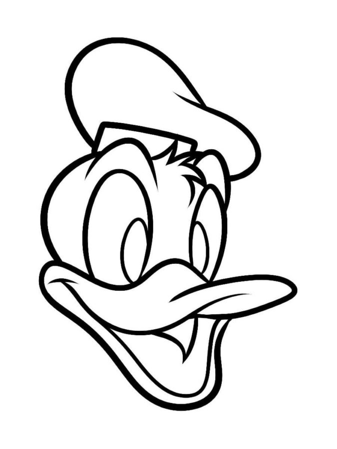 Dibujos de Pato Donald para Colorear