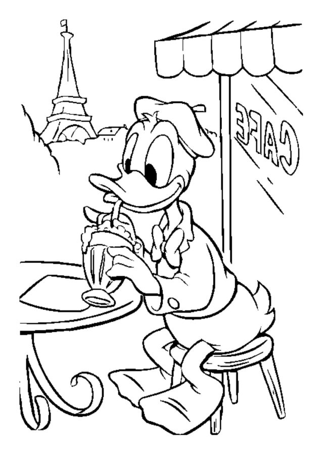 Dibujos de Pato Donald para Colorear