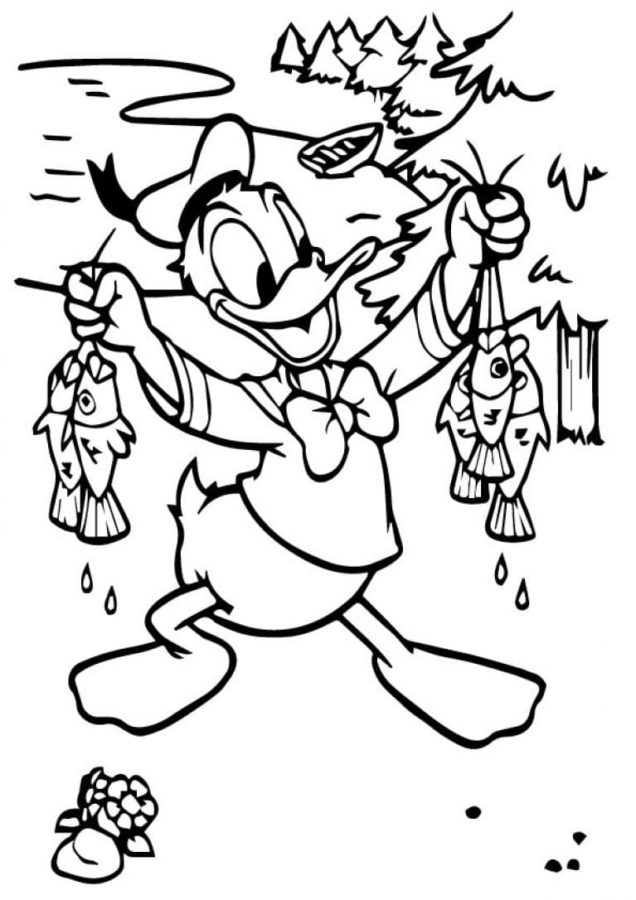 Dibujos de Pato Donald para Colorear