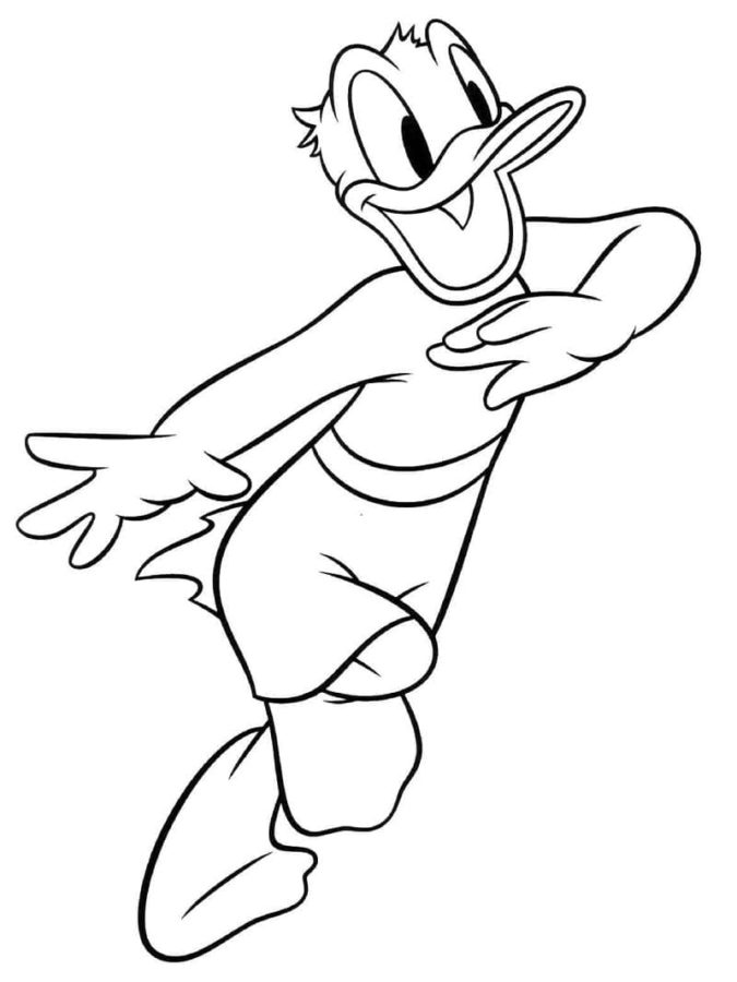 Dibujos de Pato Donald para Colorear