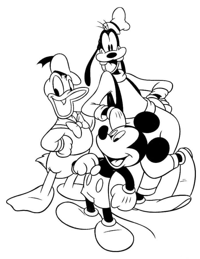 Dibujos de Pato Donald para Colorear