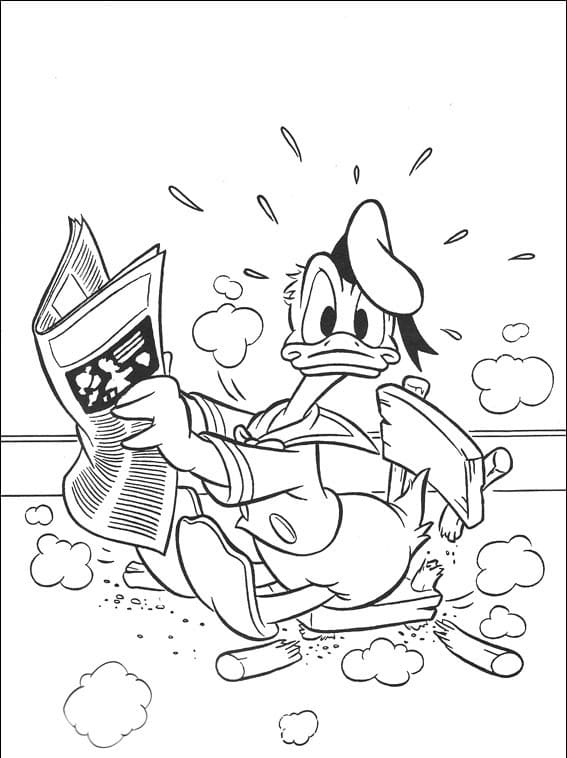 Dibujos de Pato Donald para Colorear