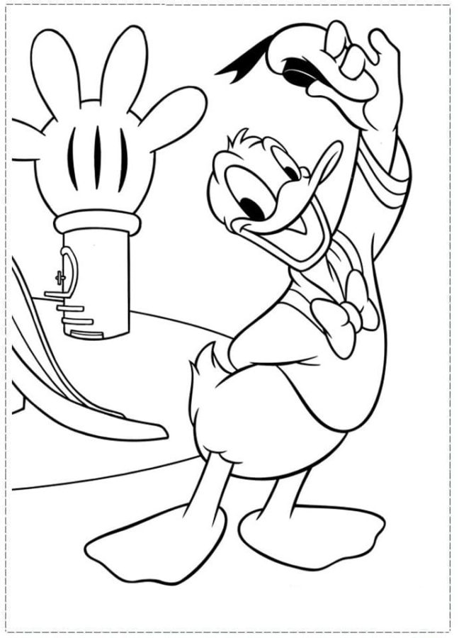 Dibujos de Pato Donald para Colorear