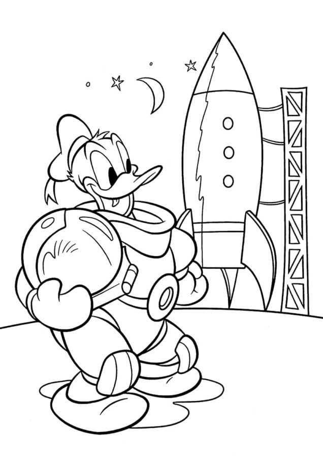 Dibujos de Pato Donald para Colorear