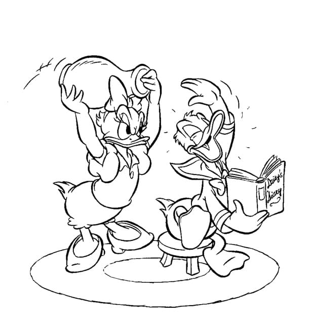 Dibujos de Pato Donald para Colorear