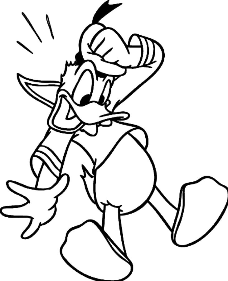 Dibujos de Pato Donald para Colorear