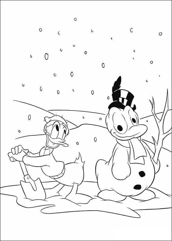 Dibujos de Pato Donald para Colorear