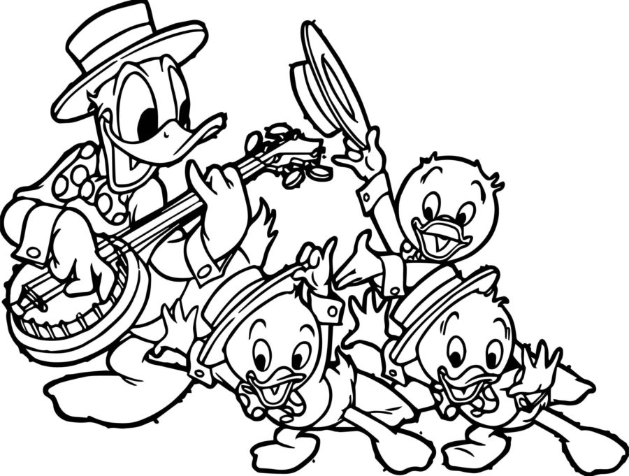 Dibujos de Pato Donald para Colorear