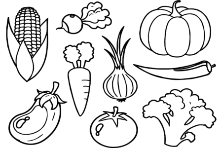 1665157679 Dibujos de Verduras para Colorear