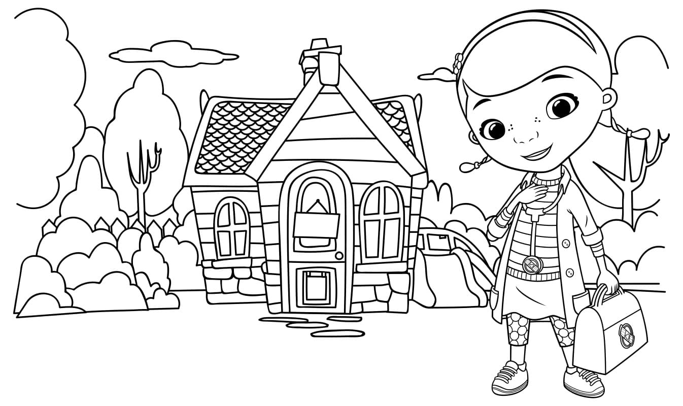 Dibujos de Doctora Juguetes para Colorear