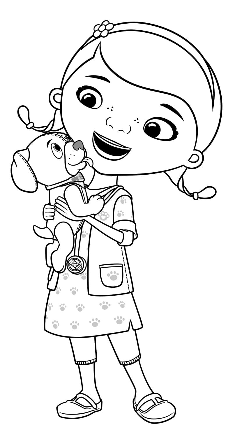 Dibujos de Doctora Juguetes para Colorear