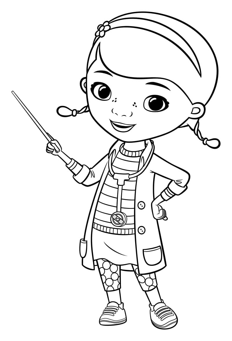 Dibujos de Doctora Juguetes para Colorear