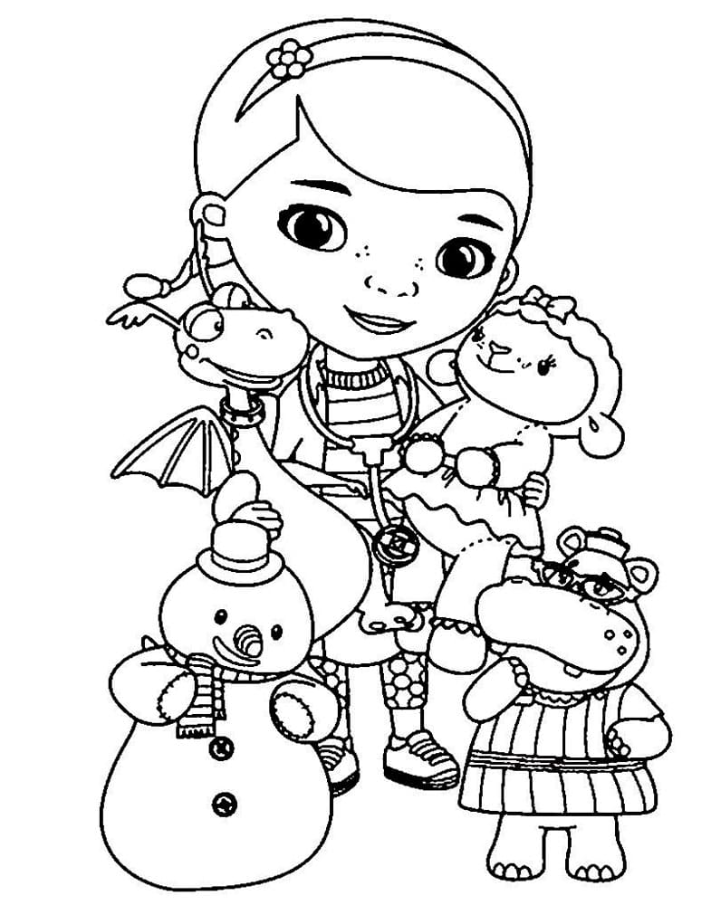 Dibujos de Doctora Juguetes para Colorear