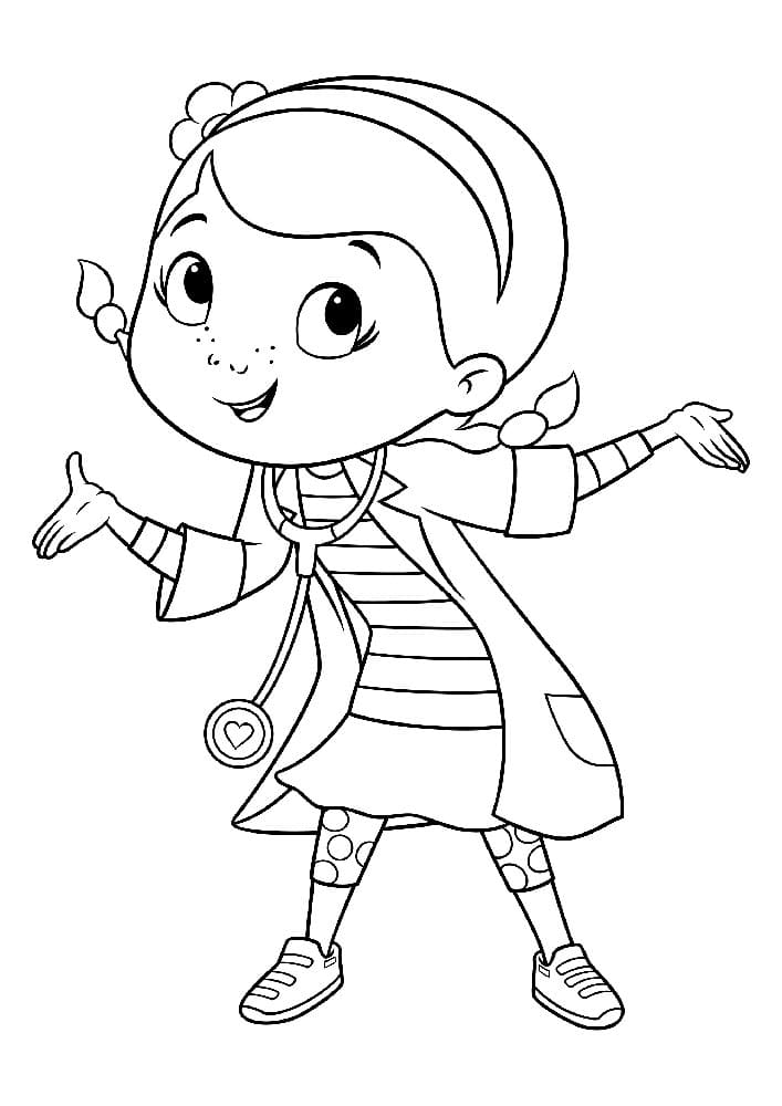 Dibujos de Doctora Juguetes para Colorear