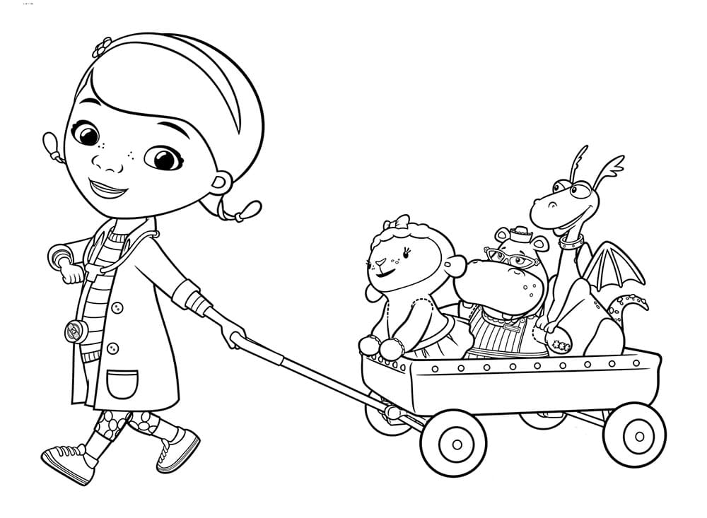 Dibujos de Doctora Juguetes para Colorear