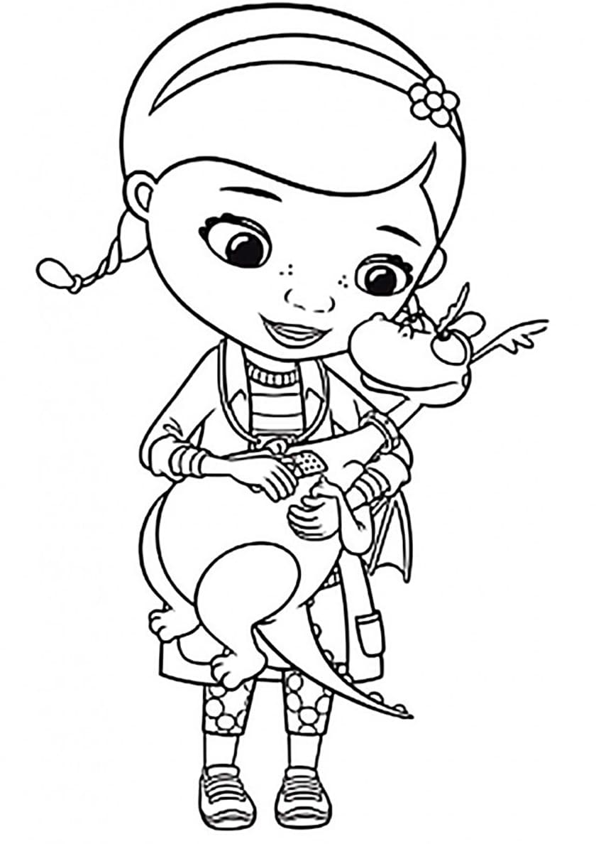 Dibujos de Doctora Juguetes para Colorear