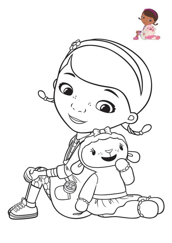Dibujos de Doctora Juguetes para Colorear