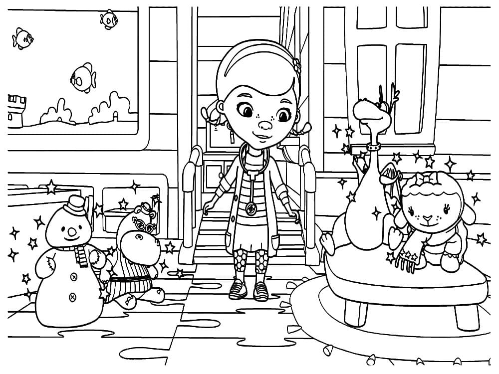Dibujos de Doctora Juguetes para Colorear