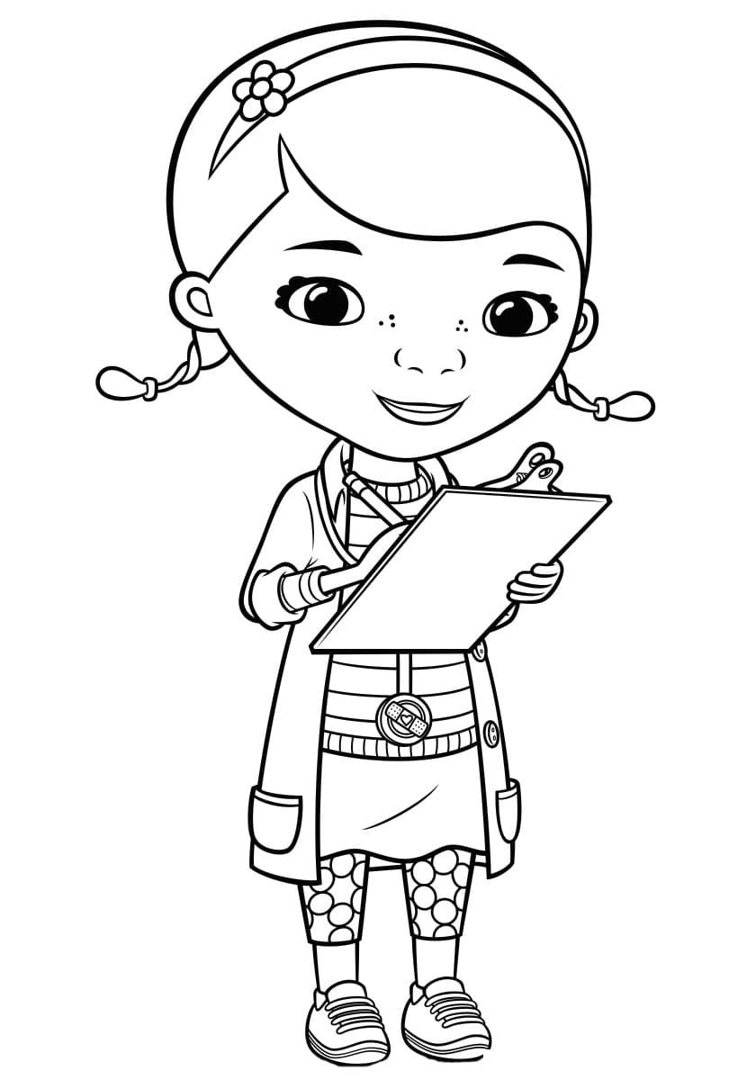 Dibujos de Doctora Juguetes para Colorear