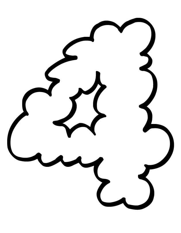 Dibujos de Nube para Colorear - 70 imágenes para imprimir gratis