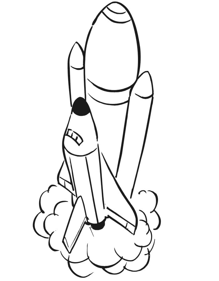 Dibujos de Cohete para Colorear