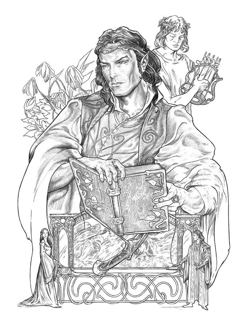 1665165922 687 Dibujos de El Senor de los Anillos para Colorear 8211