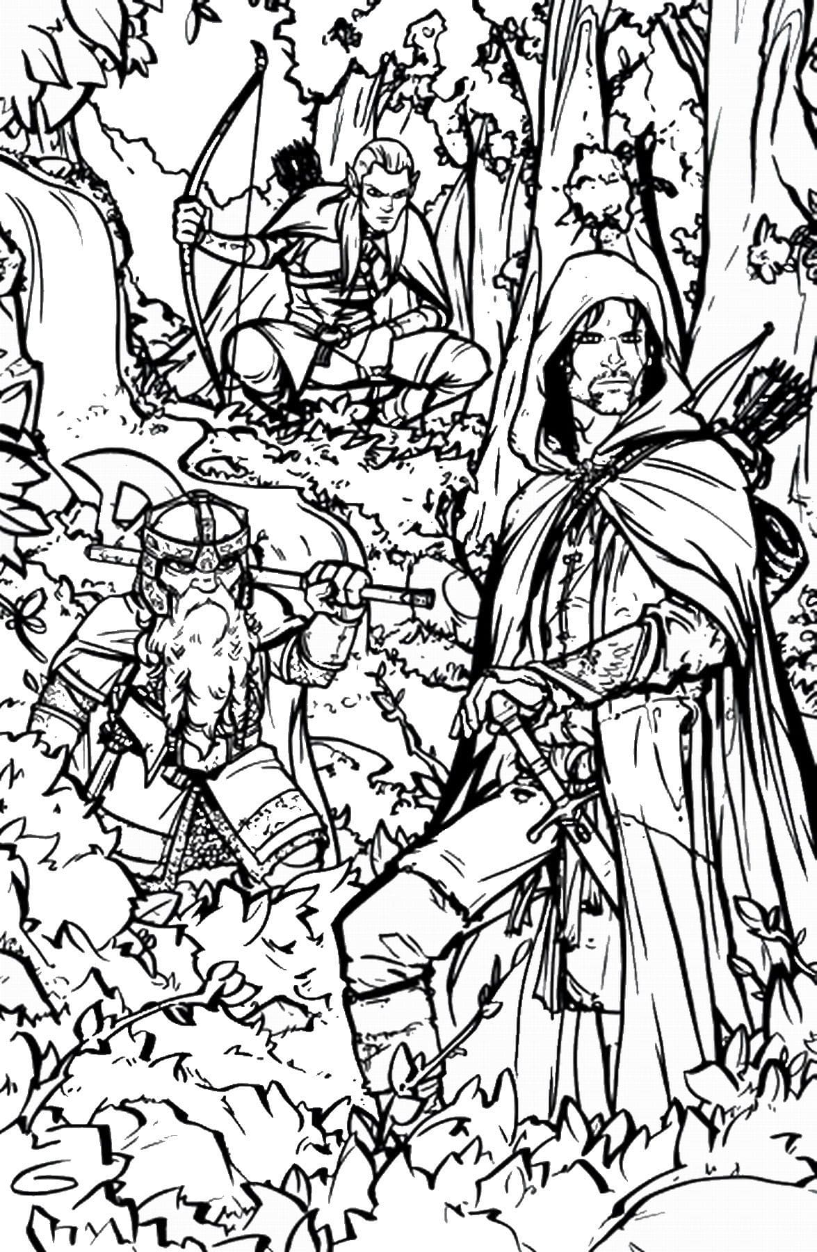 1665165933 31 Dibujos de El Senor de los Anillos para Colorear 8211