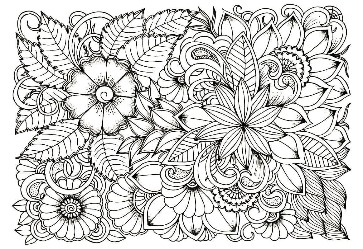 1665166672 4 Dibujos de Flores para Colorear para Adultos 8211 100 imagenes