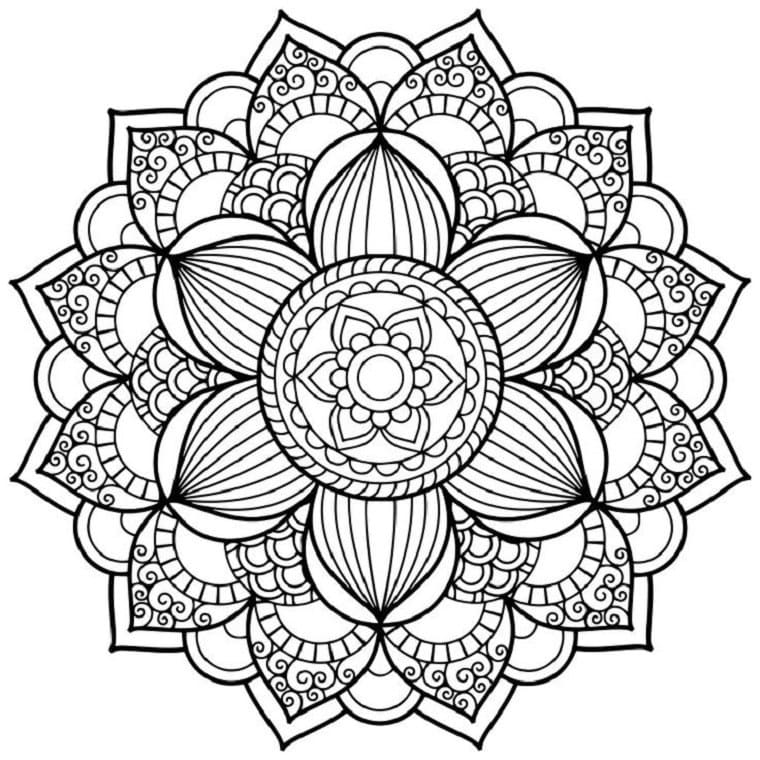 1665166689 960 Dibujos de Flores para Colorear para Adultos 8211 100 imagenes