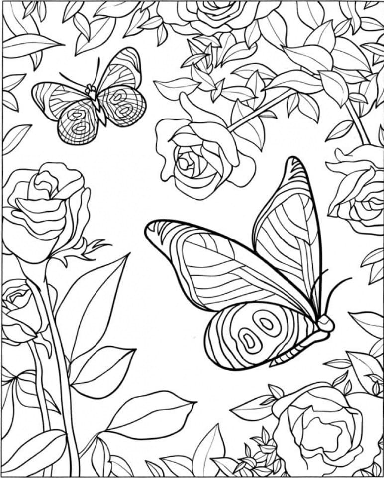 1665166698 323 Dibujos de Flores para Colorear para Adultos 8211 100 imagenes