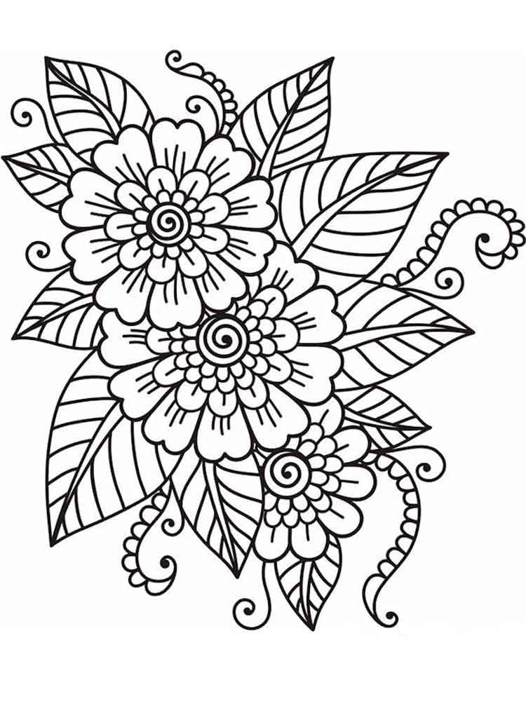 1665166698 818 Dibujos de Flores para Colorear para Adultos 8211 100 imagenes