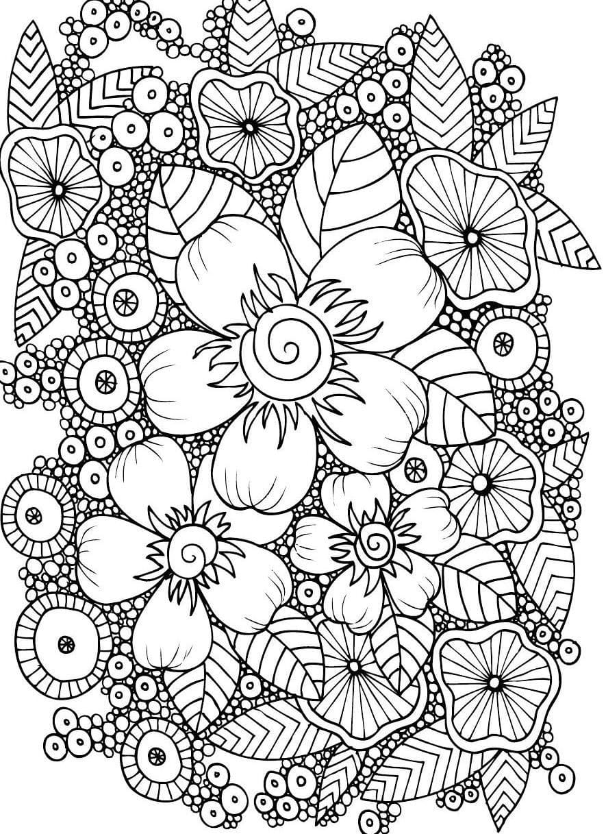 1665166700 36 Dibujos de Flores para Colorear para Adultos 8211 100 imagenes