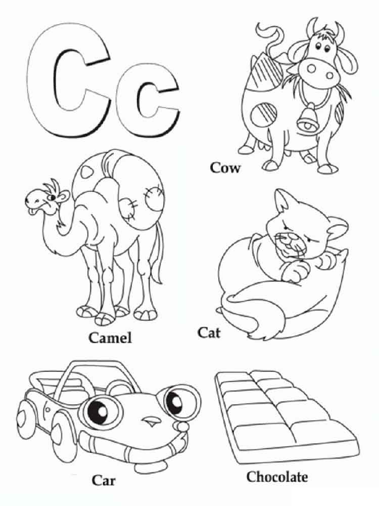 Letras en inglés: libros para colorear para estudiar el alfabeto inglés