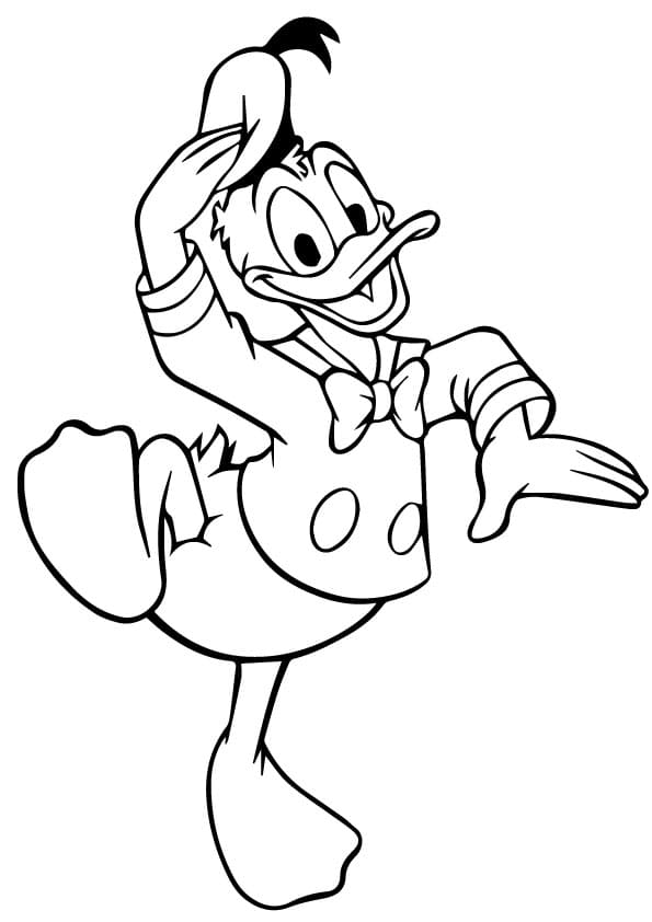 Dibujos de Pato Donald para Colorear