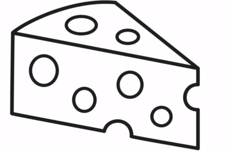 Dibujos de Queso para Colorear